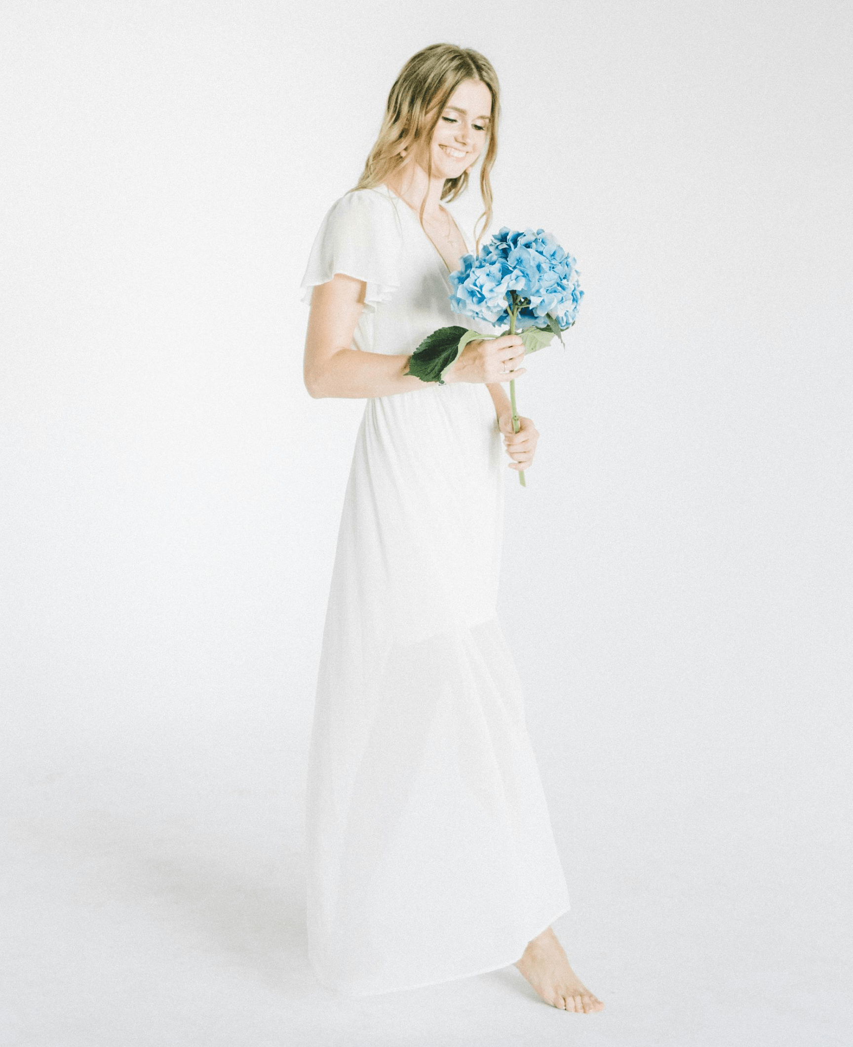 p1 White Maxi Dress
