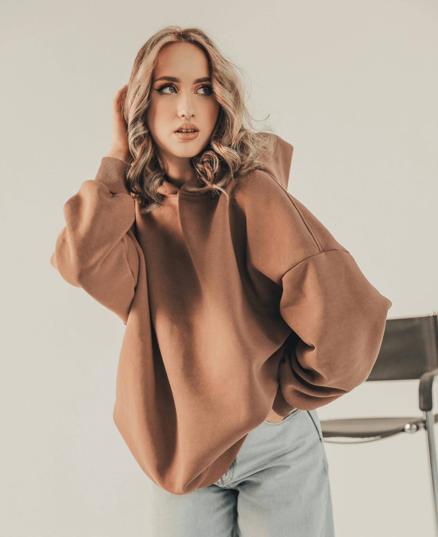 p1 Brown hoodie