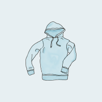 Hoodie blueNo