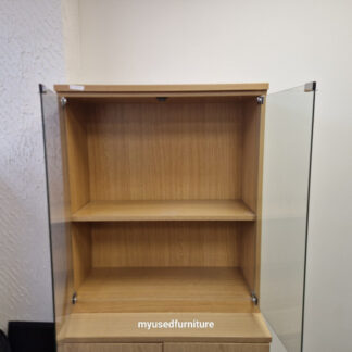 Used Glass Display Cabinet. Bookcase with Glass Door. 🚚 FAST UK DELIVERY 🚚