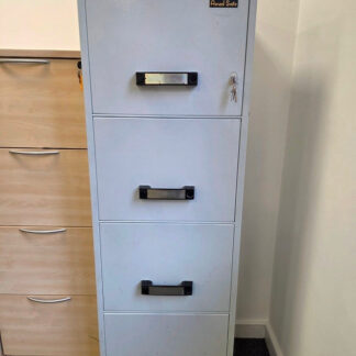 Used Fireproof 4 Drawer Filing Cabinet Lockable. 🚚FAST UK DELIVERY 🚚